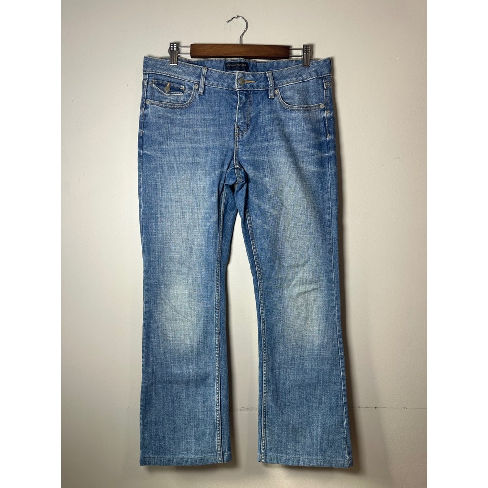 Banana Republic Womens 30/10R Medium Wash Low Rise Bootcut Flare Jeans